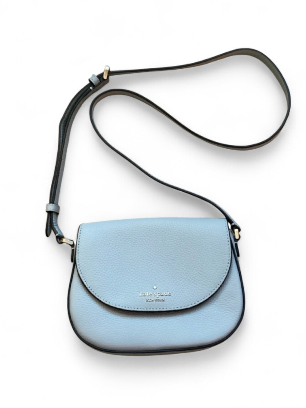 Kate Spade ♠️ Baby Blue Grayish Crossbody Purse OS